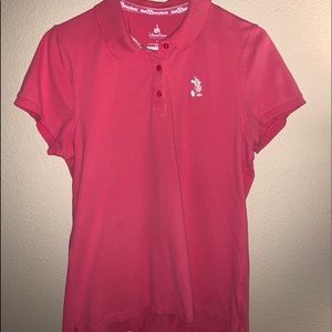 Peach Mickey Mouse Polo - women’s